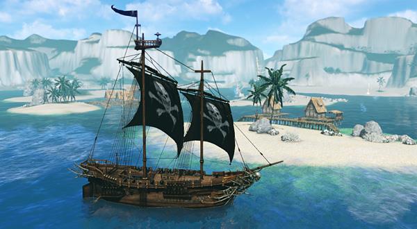 пиратский корабль archeage